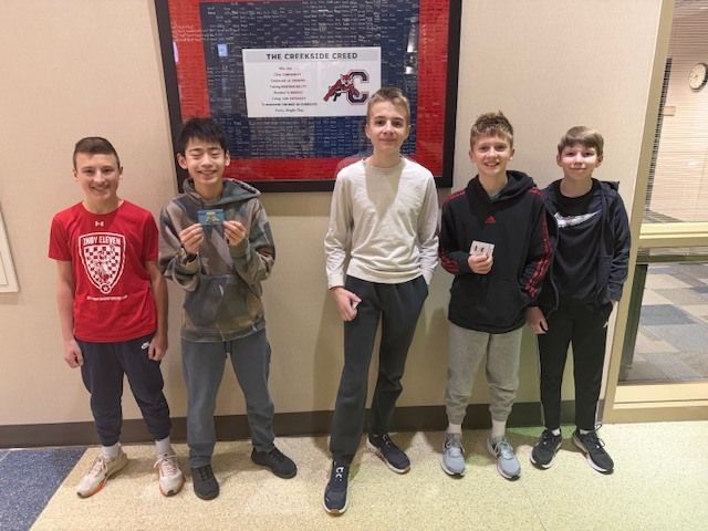 Creekside Kudos recognition!
Emil Borissov (Community/Responsibility/Integrity/Growth/Respect)
Sam Ratner (Growth)
Felix Egan (Responsibility)
Hao Hall (Responsibility)
Elias Gradle (Responsibility)
