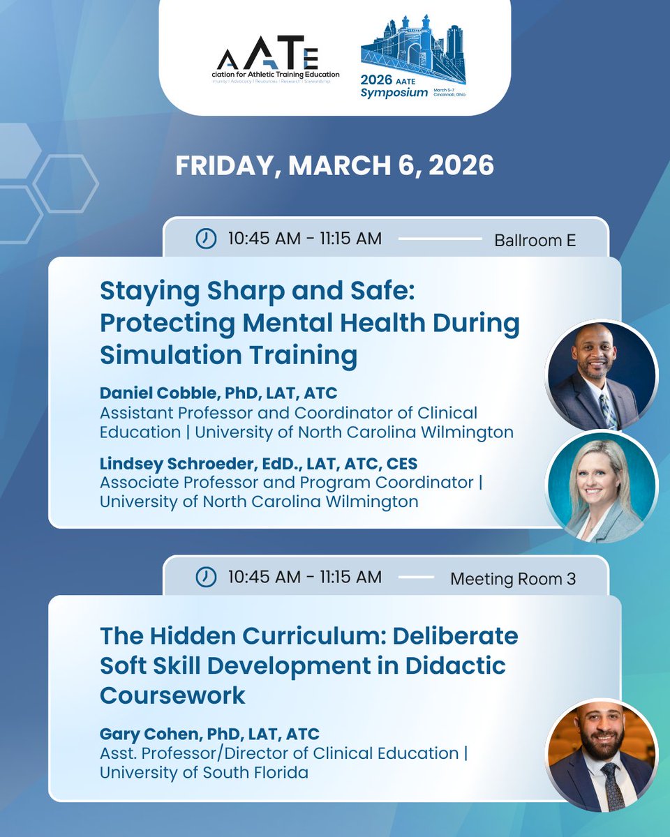 Association for Athletic Training Education tweet media