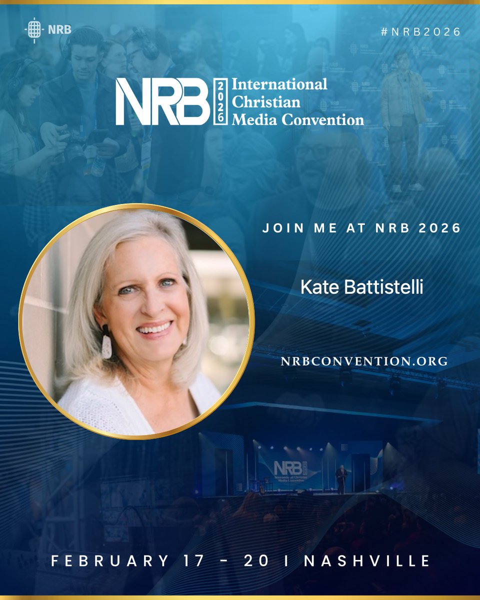 Join me at @nrbconvention, the largest gathering of Christian communicators, and be equipped in the modern mission field, media. Register at nrbconvention.org

NRB 2026 International Christian Media Convention
February 17–20 I Nashville,… echo.walls.io/sPrA9oA