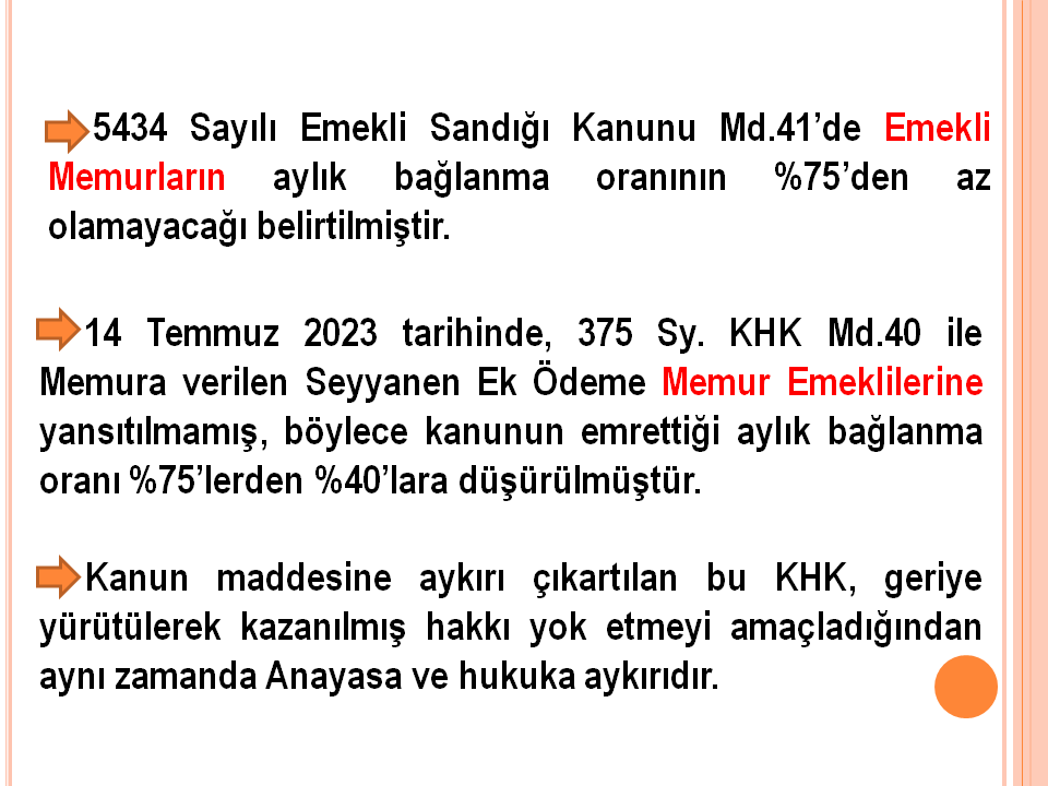 Kanun yapma yetkisine sahip olan meclis, bu yetkisini #EmekliMemur ların kanuni hakkı olan seyyanen ek ödeme almalarını engellemek için kullanmıştır. #MemurEmeklisineAdalet <a href="/Akparti/">AK Parti</a> <a href="/MHP_Bilgi/">MHP</a> <a href="/herkesicinCHP/">CHP 🇹🇷</a> <a href="/iyiparti/">İYİ Parti</a> <a href="/YeniYolTBMM/">Yeni Yol TBMM Grubu</a> <a href="/DEMParti_TBMM/">DEM Parti TBMM</a> <a href="/rprefahpartisi/">Yeniden Refah Partisi</a> <a href="/AYMBASKANLIGI/">Anayasa Mahkemesi</a>