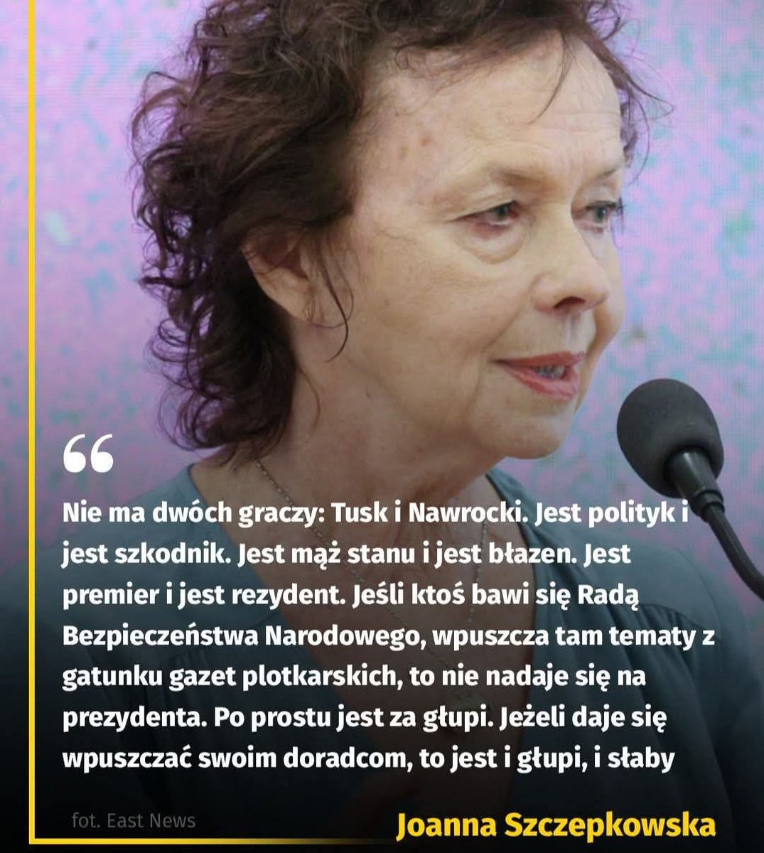 📢 OGROMNY SZACUNEK PANI JOANNO ZA TE👇 SŁOWA‼️
Pani jak zawsze odważnie‼️
i celnie 🎯🎯🎯