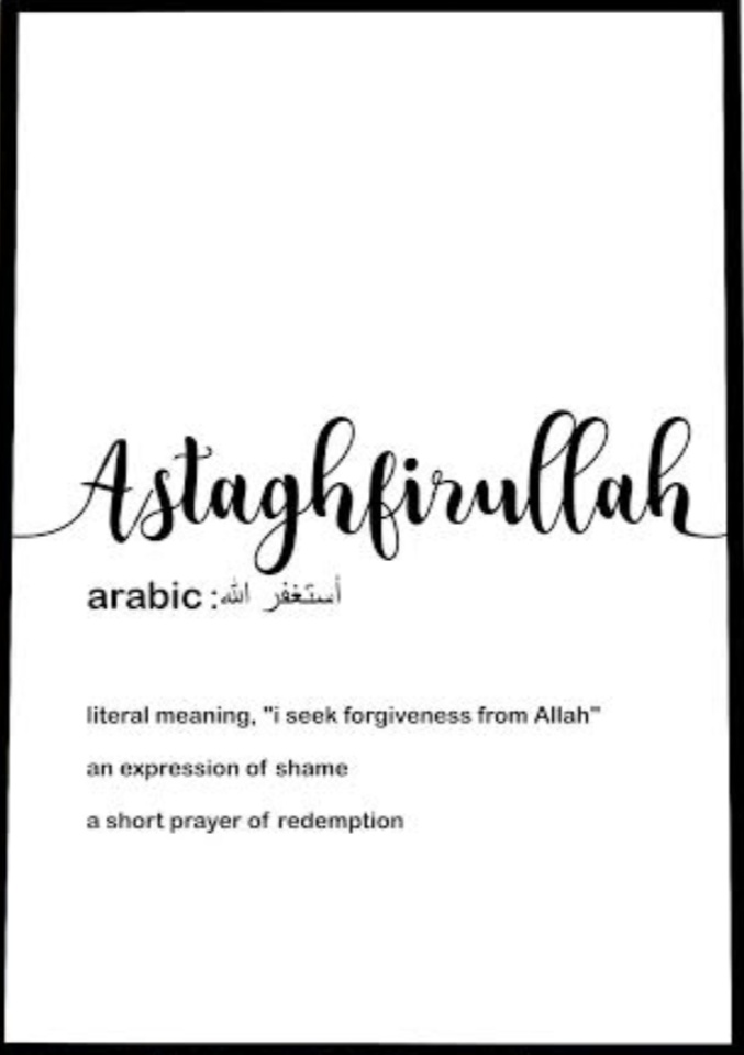 Aastagfar's tweet photo. ◇........استغفراللہ ربی من کل ذنب واتوب اليه..........◇
"Make it a habit to ask Allah's forgiveness by reciting 'Astaghfirullah'". https://t.co/PmY0P6td7b