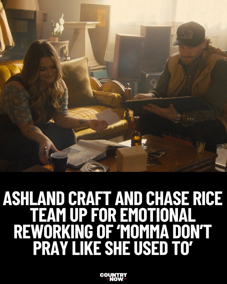 CountryNow's tweet image. .@AshlandCraft and @ChaseRiceMusic joined forces for a new duet version of "Mamma Don't Pray Like She Used To." 

LISTEN &amp;amp; WATCH the Video: urls.grow.me/y-Qmm_RQqf