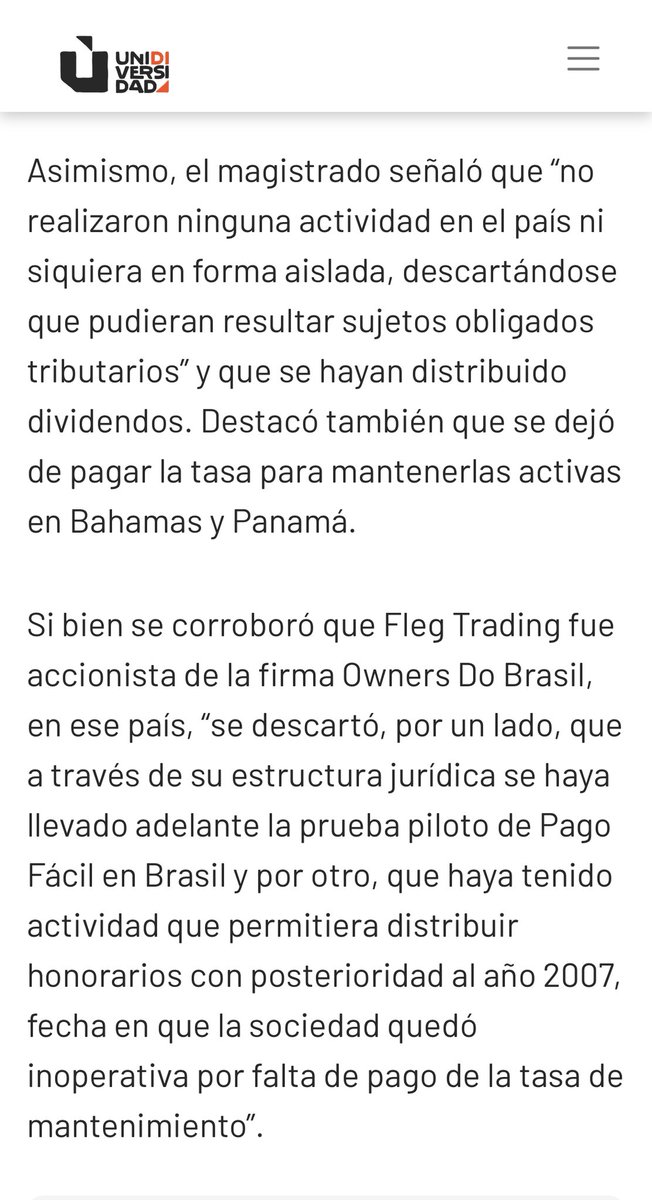<a href="/luismdp2022/">luis</a> <a href="/wallydays0926/">Wally Days</a> Mauricio Macri 
No tiene ninguna causa.
No está ni estuvo nunca denunciado por corrupción 
Los Panamá papers ni siquiera lo procesaron porque era una vil mentira. 
Los que perdieron con Riquelme son los hinchas de Boca, sos tan imbécil que ni eso ves. 😂😂
A las operetas Datos👇🏼