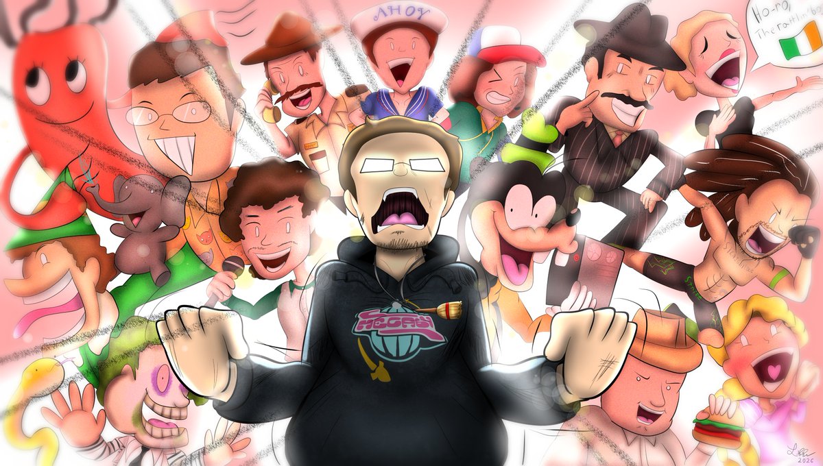 lsscribbleshack's tweet photo. @mega64's ROOM-B week+ long steam concluded recently, and I had to make some kind of tribute art but just had NO time as it was winding down! 

Thank You Mega64 for an amazing show, and @rocco_botte for being an absolute soldier through it!

(I was Pro B-Room also)

#fanart https://t.co/R60E105W8e