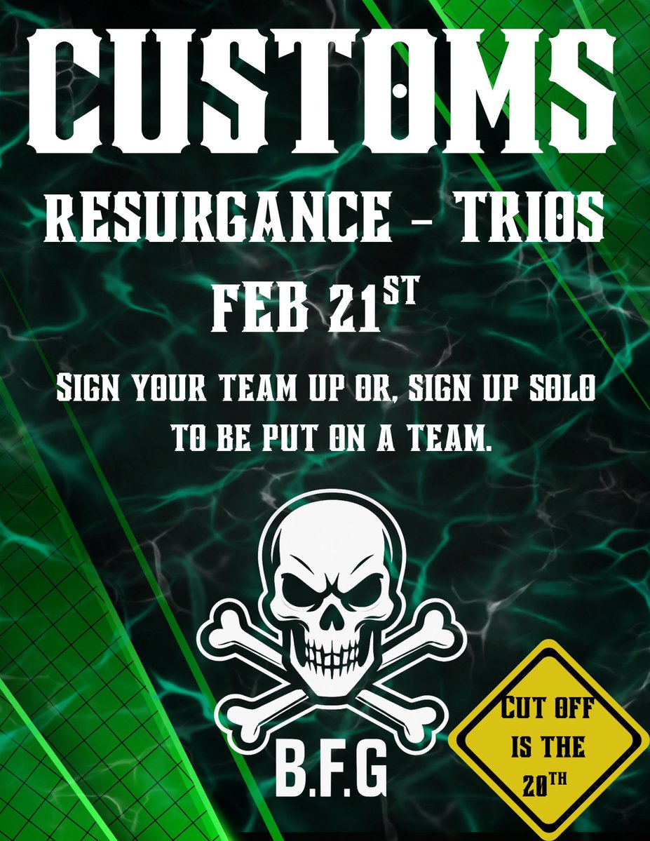 Its finally happening!!! If you are interested and already in our discord you know where to sign up! If not please join and you will be pointed into the direction of even sign ups!! discord.gg/VPu9V6t6
 <a href="/CallofDuty/">Call of Duty</a> #communityengagement #Discord #customs