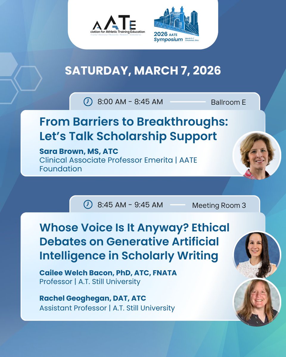 Association for Athletic Training Education tweet media