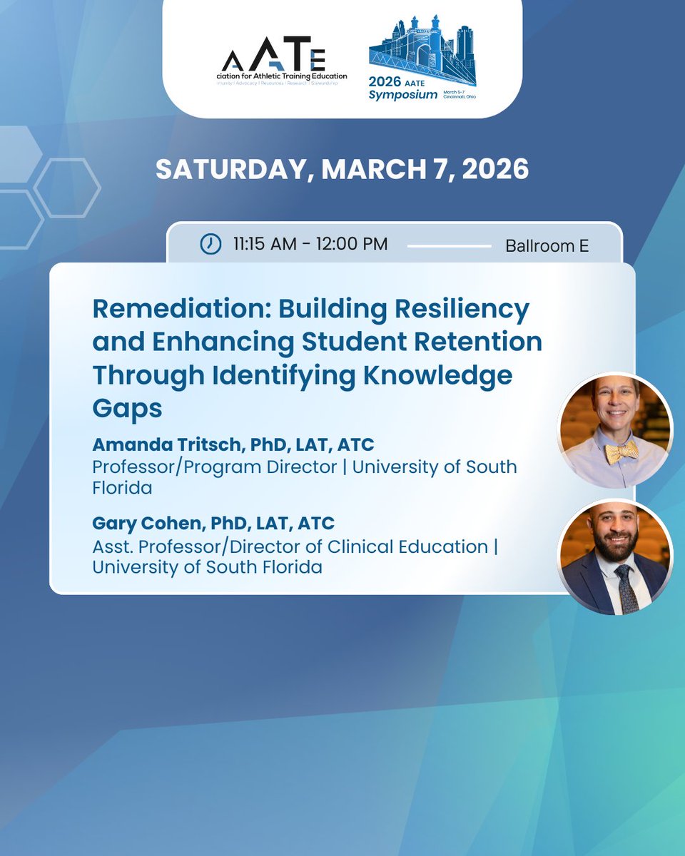 Association for Athletic Training Education tweet media