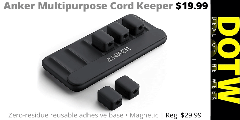 #ConnectingPoint's DEAL OF THE WEEK (2/6/26): Anker Multipurpose Cord Keeper reg. $29.99; #DOTW sale price: $19.99. Through 2/12/26 while supplies last. | tinyurl.com/bdfafxd3
.
#bargain #CableManagement #DealOfTheWeek #MedfordOregon #RogueValley #SouthernOregon