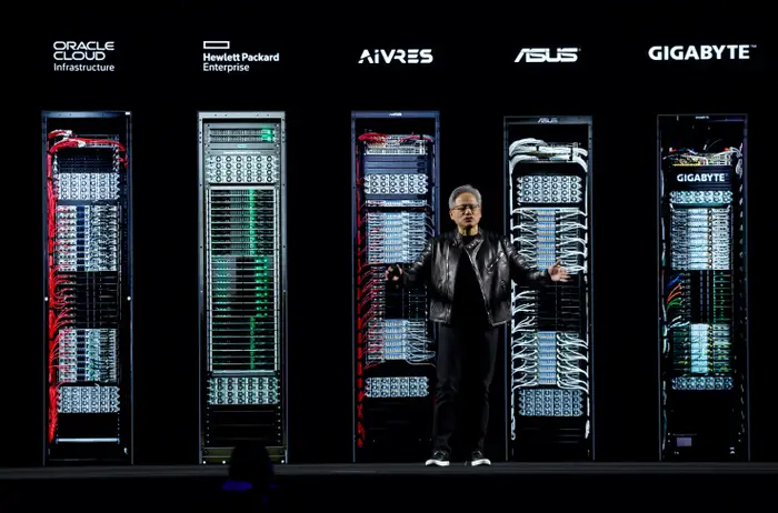 StockMKTNewz's tweet photo. NVIDIA $NVDA CEO JENSEN HUANG JUST SAID:

"100% of GPUs are rented/sold and lit up. I have GPUs I sold 6yrs ago with prices going up in the rental market still in use" (H/T @thejefflutz) https://t.co/jJwMXs7RES