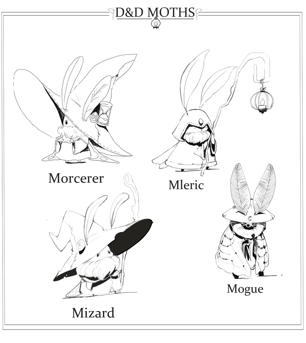 artcher_artwork's tweet image. Dungeon Moths