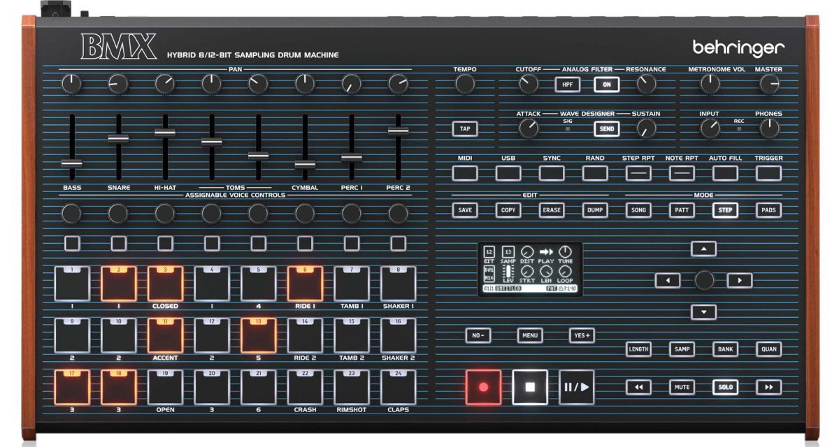 #Behringer BMX -caja de ritmos híbrida de inspiración clásica Oberheim, con 8/12bit y circuitería analógica ift.tt/9tVYHp5