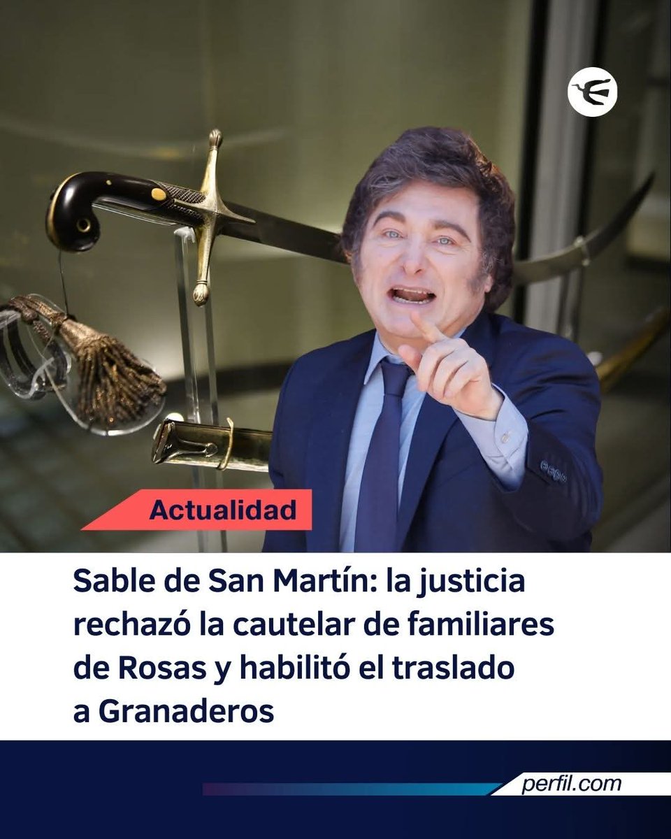 Al final el famoso sable estará donde debió estar siempre y no bajo el cuidado de esa Doña de barrio directora del museo.