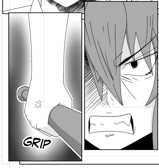 page 1 of 12 inked up.

why is Motoko so angry?