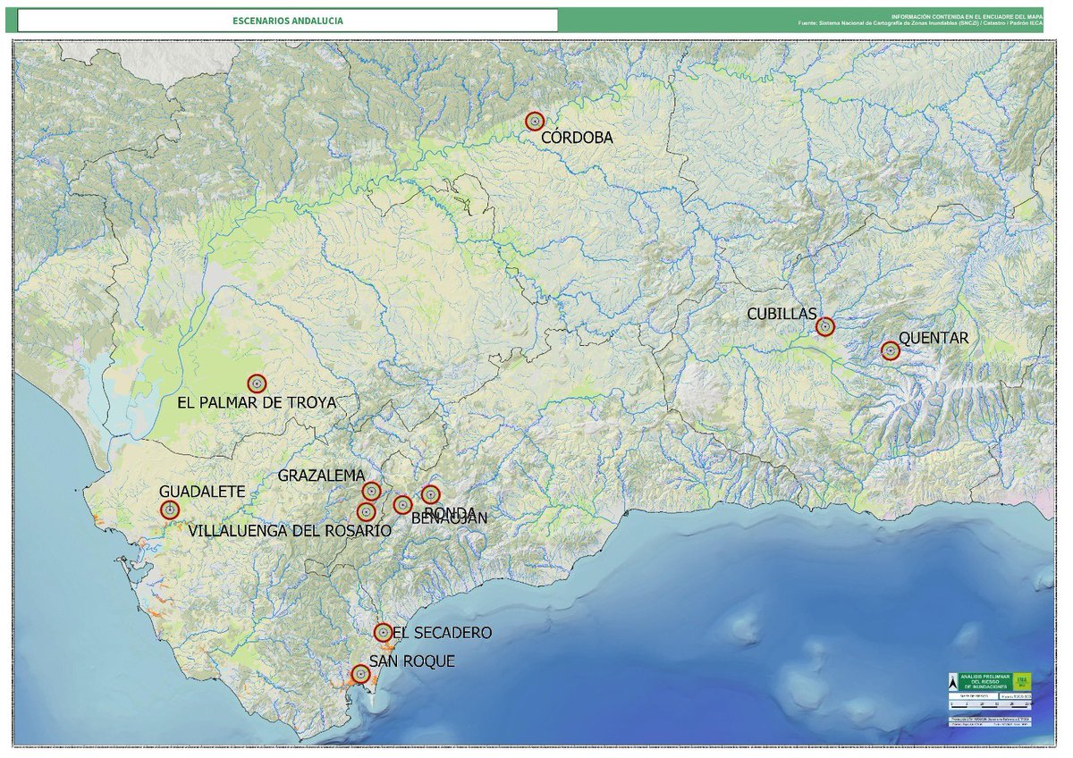👉🏽 En estos momentos, los efectivos de la Agencia de Emergencias de #Andalucía (<a href="/E112Andalucia/">EMA 112</a>, <a href="/Plan_INFOCA/">EMA INFOCA</a>, #GREA y <a href="/proteccioncivil/">Protección Civil</a>) trabajan en 9 escenarios simultáneamente, como se puede ver en el mapa, para mitigar los efectos de las borrascas.

Se ha creado, además, un