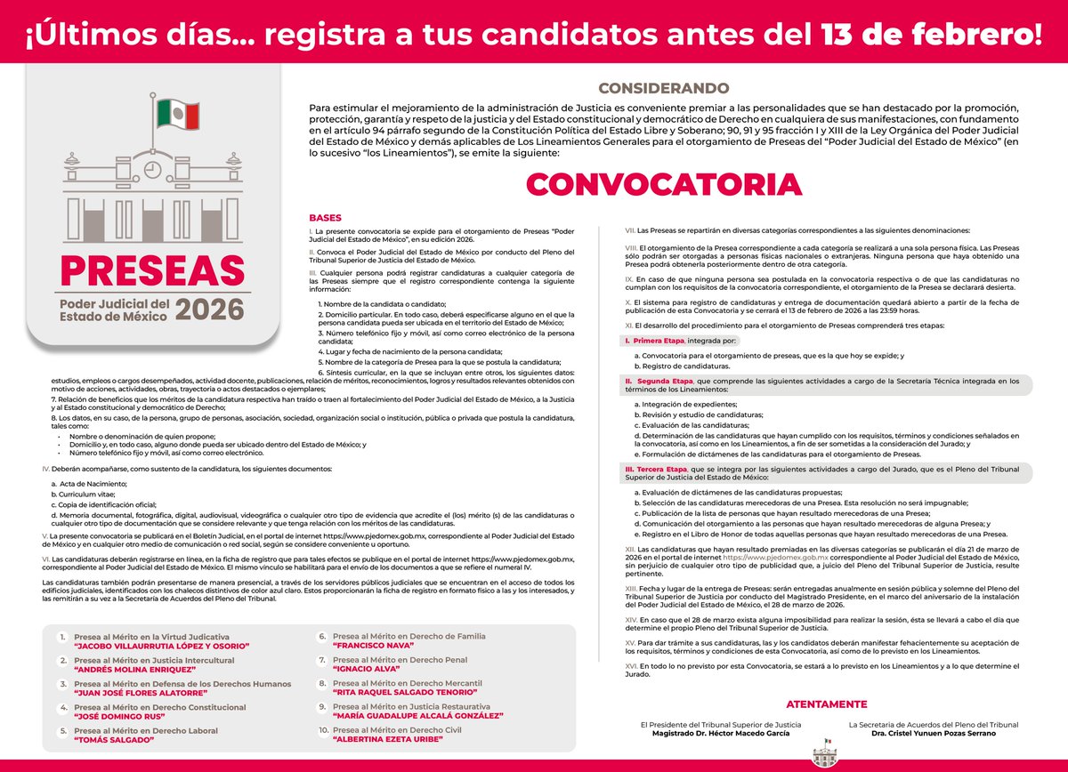 Poder Judicial Edomex tweet media