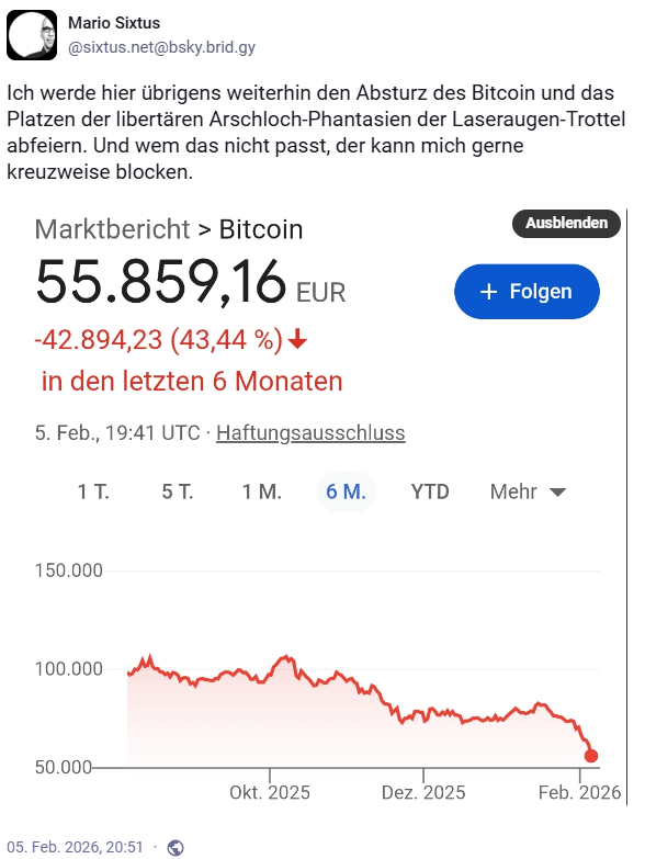 ebonyplusalki's tweet photo. Ich werde hier übrigens auch weiterhin die Privatinsolvenz des Mario #Sixtus abfeiern. Ganz ohne BTC hat er es mit seinen Arschloch-Phantasien einfach verkackt und die Gläubiger dürfen es ausbaden! Er hat nix gelernt, er kann nix, Punkt!

Ein richtiger Trottel! https://t.co/5MH4tTNFaO