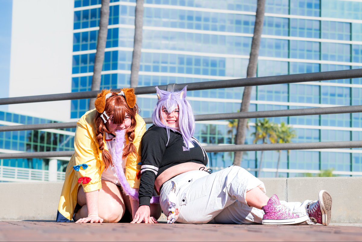 Something I love about cosplaying Korone, it’s getting to misbehave :) 
<a href="/inugamikorone/">戌神ころね🥐本物</a> <a href="/nekomataokayu/">猫又おかゆ🍙</a> 
#できたてころね #絵かゆ