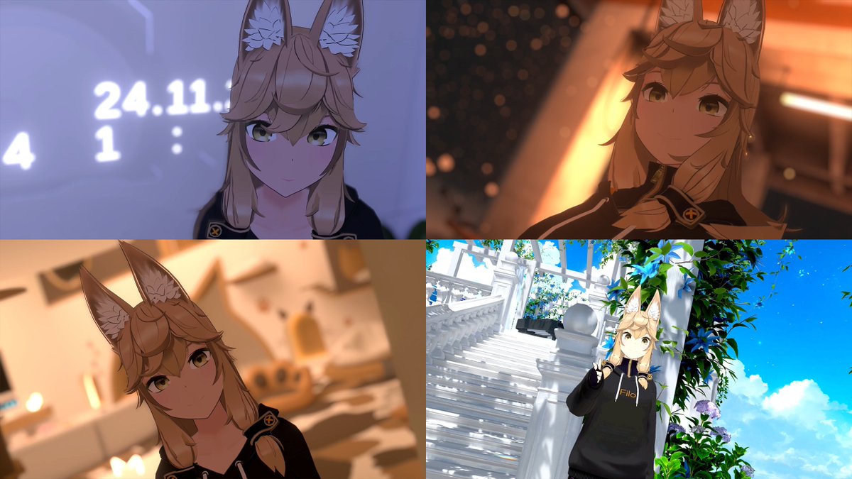 #VRChat ブロンドカラーで撮影