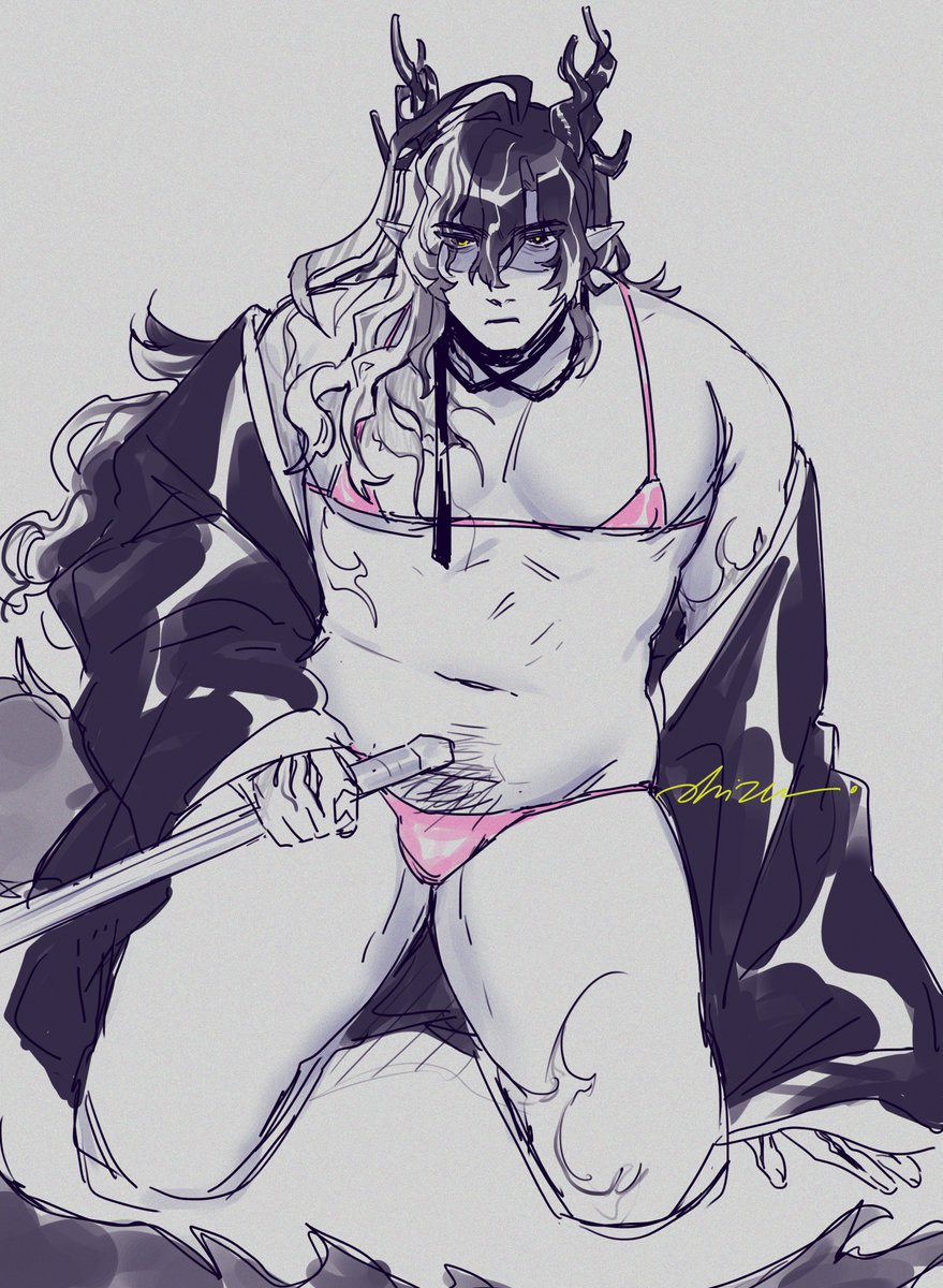 wang with a micro bikini