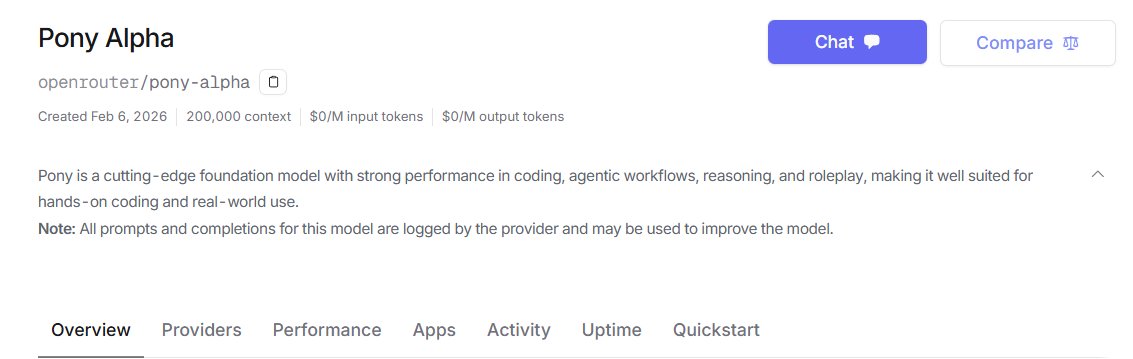 Pony Alpha model card