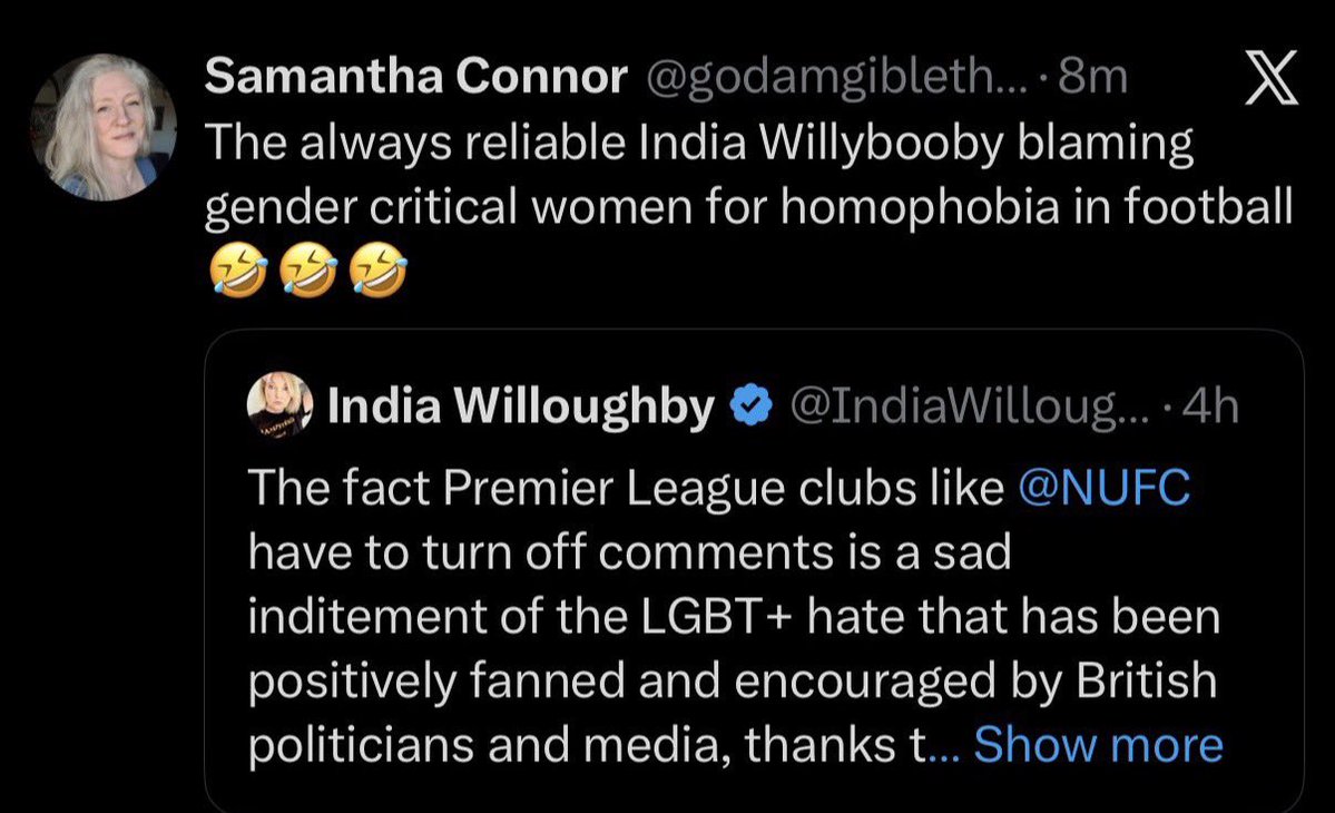 IndiaWilloughby's tweet image. The UK was THE best place to be LGBT+ in Europe before the launch of the Gender Critical movement. Now we’ve crashed to 22nd. The rise in UK transphobia and homophobia is purely down to terfism. Gender Critical is an offshoot of MAGA. Originated by the Religious Right. They…