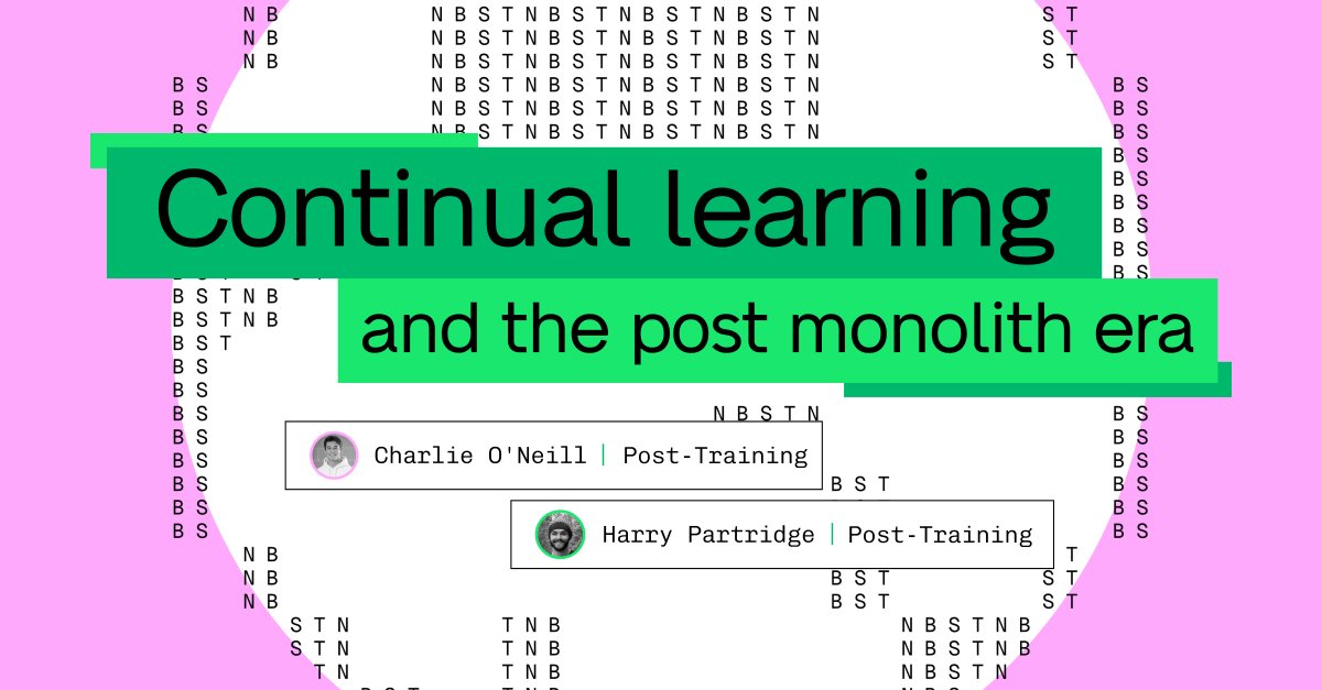 LLMs are amnesiacs. Once context fills up, they forget everything. To fight this means grappling with a core question: how do you update a neural network without breaking what it already knows?

In this piece, <a href="/charles0neill/">Charlie O'Neill</a> and <a href="/part_harry_/">Harry Partridge</a> argue that continual learning is