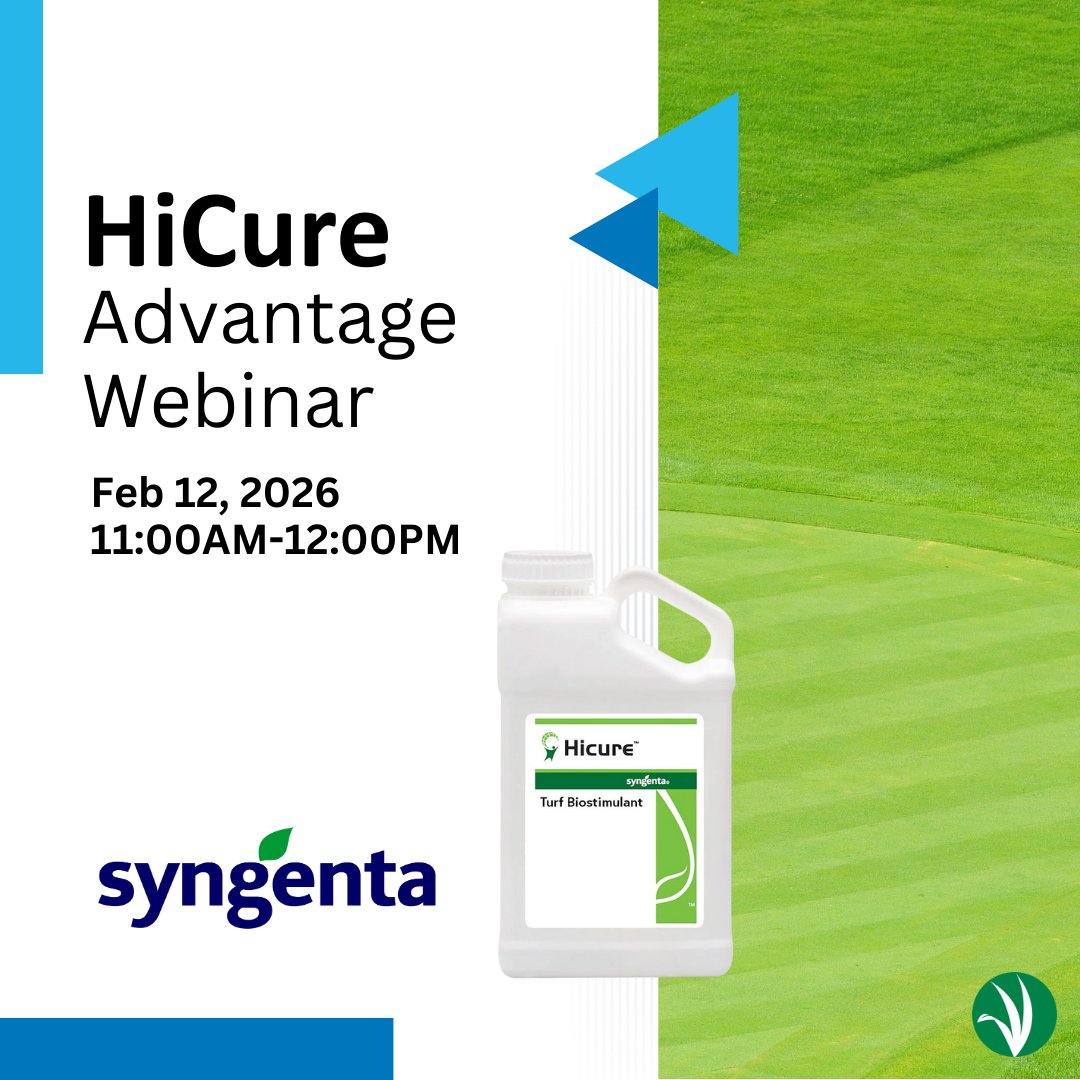 TurfPlantProd's tweet photo. 🗓️ Join us for The HiCure Advantage webinar with @SyngentaTurfCA as we take a closer look at the science, performance, and real world value behind HiCure. 

Feb 12 from 11am-12pm. 👉Register here: https://t.co/4kB8g2A3J1. 
See you there! https://t.co/yE1vw2Tl66