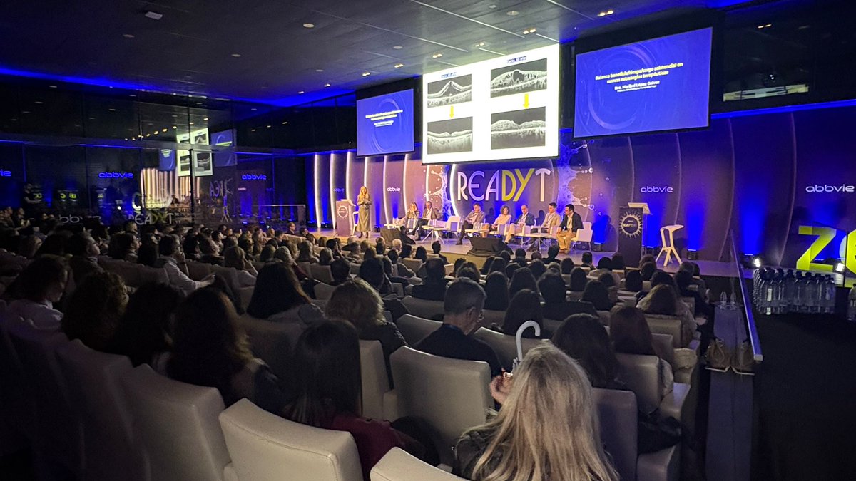 javierascaso's tweet photo. Agradezco a @AbbVie su amable invitación para formar parte de la mesa sobre fluido retiniano durante la 11 edición de #Readyt en Madrid. Mi felicitación por la magnífica organización de este, ya clasico, evento de la retina española. @medicoszaragoza @RetinaSERV https://t.co/8EZJGDg6YW