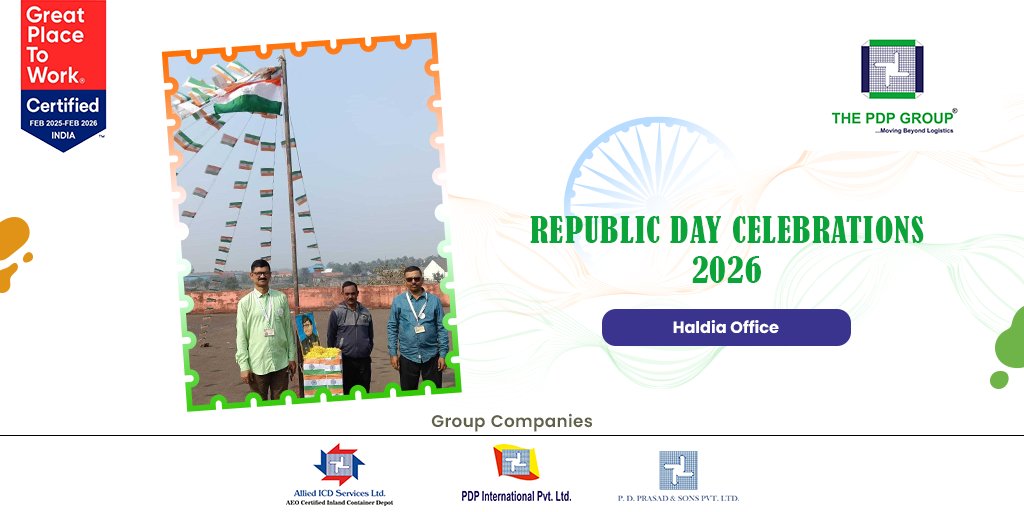 ThePDPGroup's tweet photo. We had a wonderful #RepublicDay2026 celebration across our locations on 26th January!

PDPians came together with pride, expressing their national pride through poetry, songs, and speeches.

#PDPians #EmployeeEngagement #NationalPride #logisticsIndia https://t.co/OQKrJn3aTF
