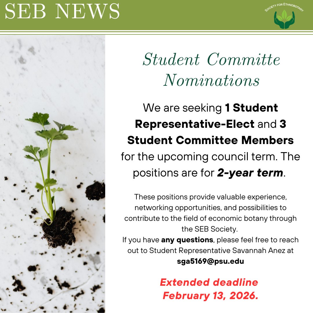 Society for Ethnobotany tweet media