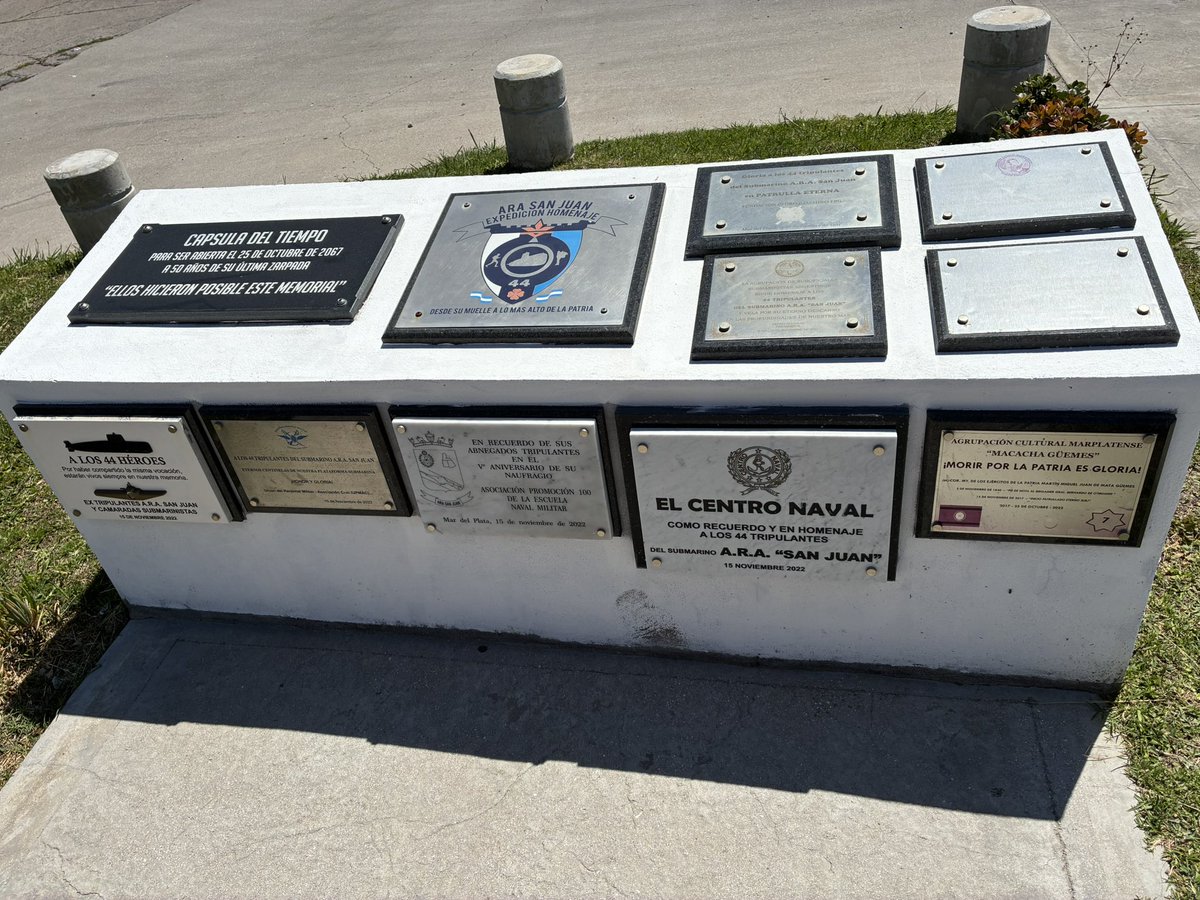The 36th thing I did in Argentina was pay homage to the #ARASanJuan 44 at the memorials with my brother of the Phin the former skipper of the #ARASanJuan <a href="/GuillermoTibal2/">Guillermo Tibaldi</a> and his lovely wife Patricia.