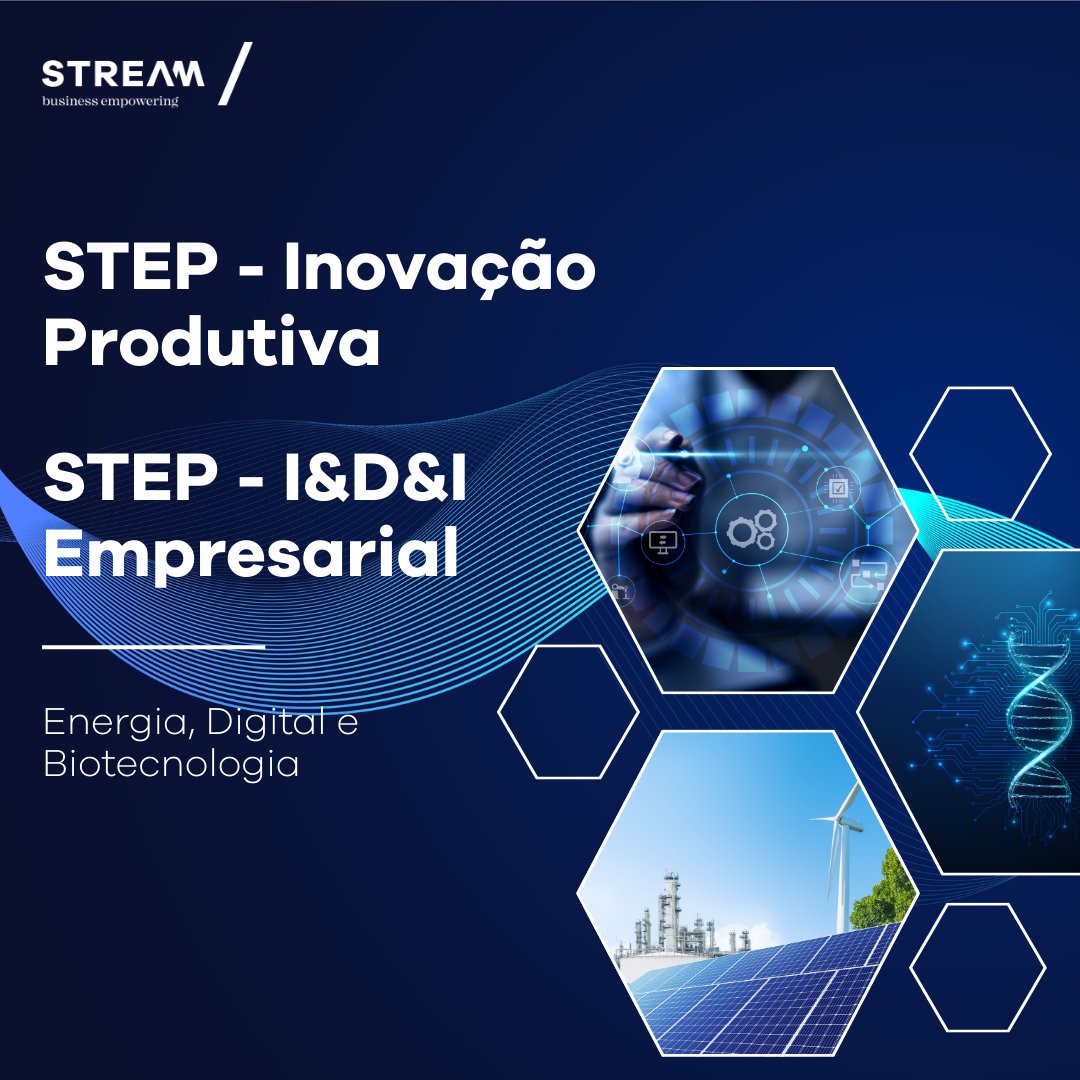 Stream_Consult's tweet photo. 𝗦𝗧𝗘𝗣 – 𝗜𝗻𝗼𝘃𝗮çã𝗼 𝗣𝗿𝗼𝗱𝘂𝘁𝗶𝘃𝗮 𝗲 𝗜&amp;𝗗&amp;𝗜 𝗘𝗺𝗽𝗿𝗲𝘀𝗮𝗿𝗶𝗮𝗹 já disponível!

/ 𝗕𝗲𝗻𝗲𝗳𝗶𝗰𝗶á𝗿𝗶𝗼𝘀: empresas de qualquer dimensão (I&amp;D&amp;I inclui também ENESII)
/ 𝗣𝗿𝗮𝘇𝗼 𝗱𝗲 𝗰𝗮𝗻𝗱𝗶𝗱𝗮𝘁𝘂𝗿𝗮: até 30/04

🔗 https://t.co/a7tSoOTfNH

#STREAM https://t.co/xp4ogLi7V7