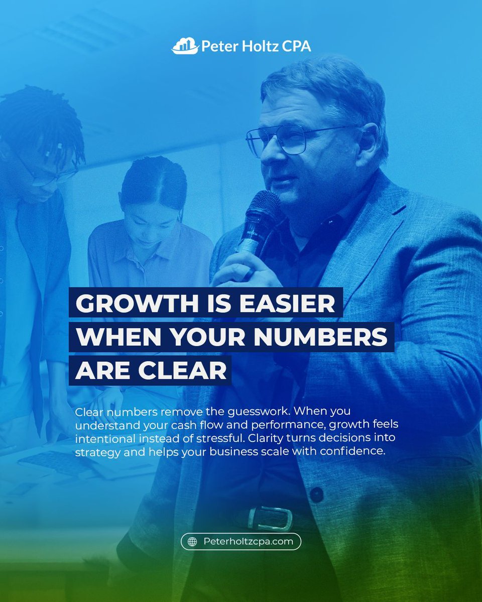 Growth Is Easier When Your Numbers Are Clear

When your numbers are clear, growth becomes easier to manage and far less stressful. Instead of guessing or reacting, you make decisions with confidence because you understand your cash flow, profitability, and trends. Clear