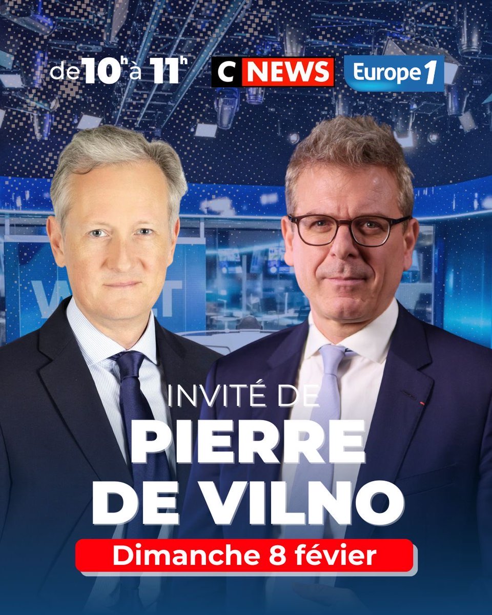 MontbrialAvocat's tweet image. Joie de vous retrouver: 
📆 ce dimanche 8 février 
⏰ de 10h à 11h ⁦
🙋🏻‍♂️face à ⁦@Pierredevilno⁩ ⁦@mbockcote⁩ ⁦@chrisjaku⁩ 
🖥️@CNEWS⁩ ⁦
📻@Europe1⁩