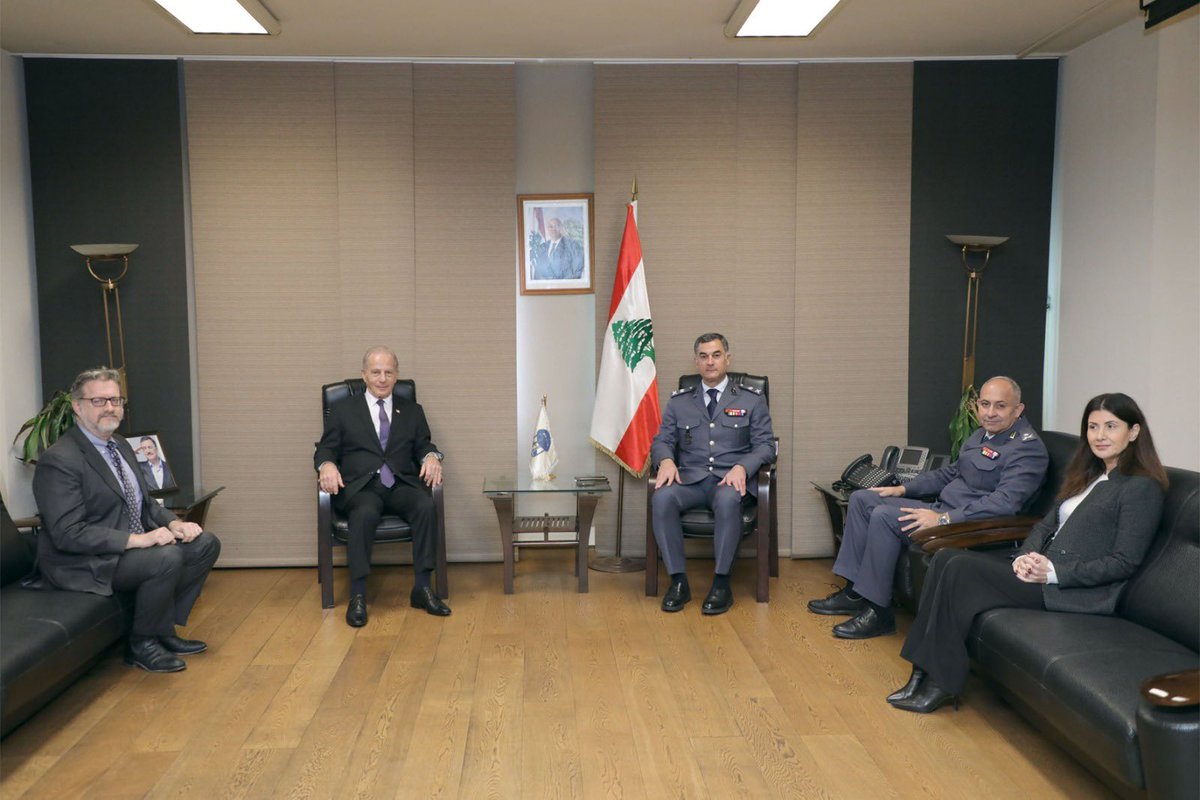 Ambassador Issa discussed with @LebISF DG Major General Raed Abdallah ...
