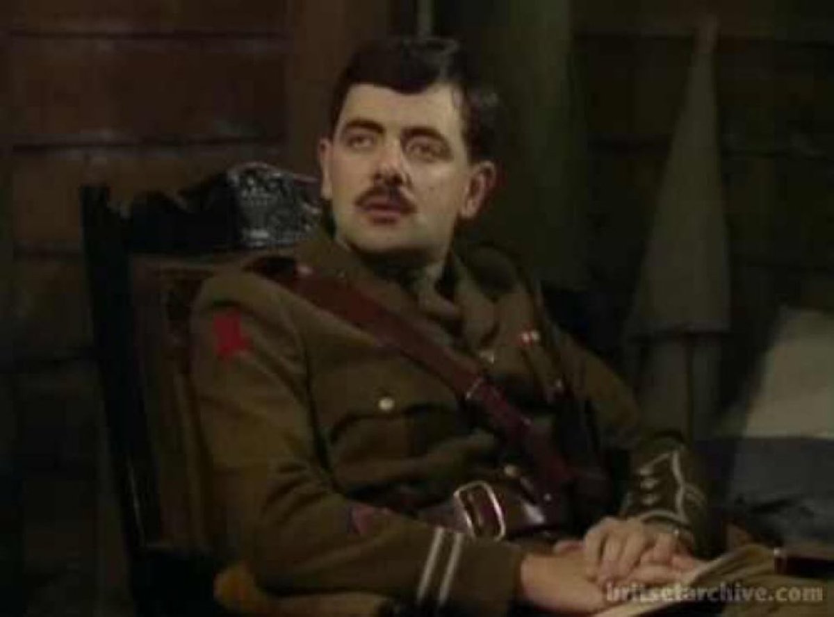 pitchblacksteed's tweet image. "I think I'll get my headstone done. Here lies Edmund Blackadder and he's bloody annoyed."
#Blackadder