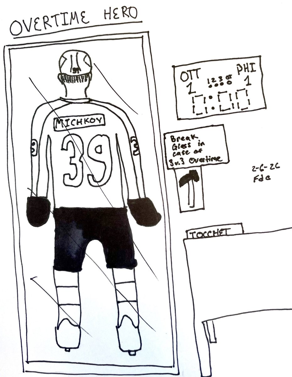 FlyersComics's tweet image. One of these days Rick Tocchet will deploy his secret weapon in 3 on 3 overtime [Matvei Michkov]. #LetsGoFlyers #Tocchet #Michkov #Flyers