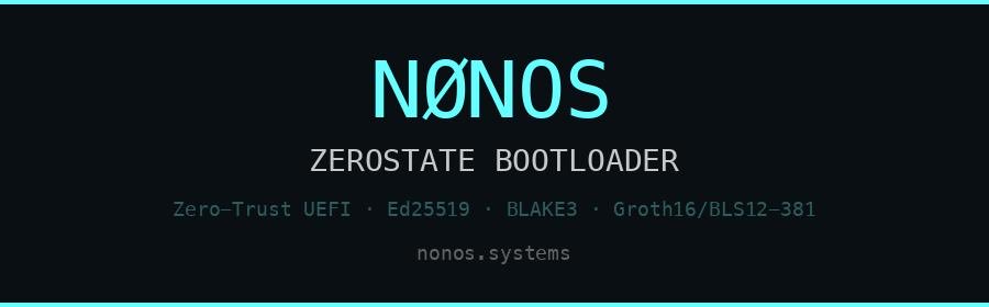 The README for our zero-state home-made bootloader is now public.   

github.com/NON-OS/nonos-k…

Zero-trust UEFI boot with mandatory cryptographic verification:                                                                                                        

i) Ed25519