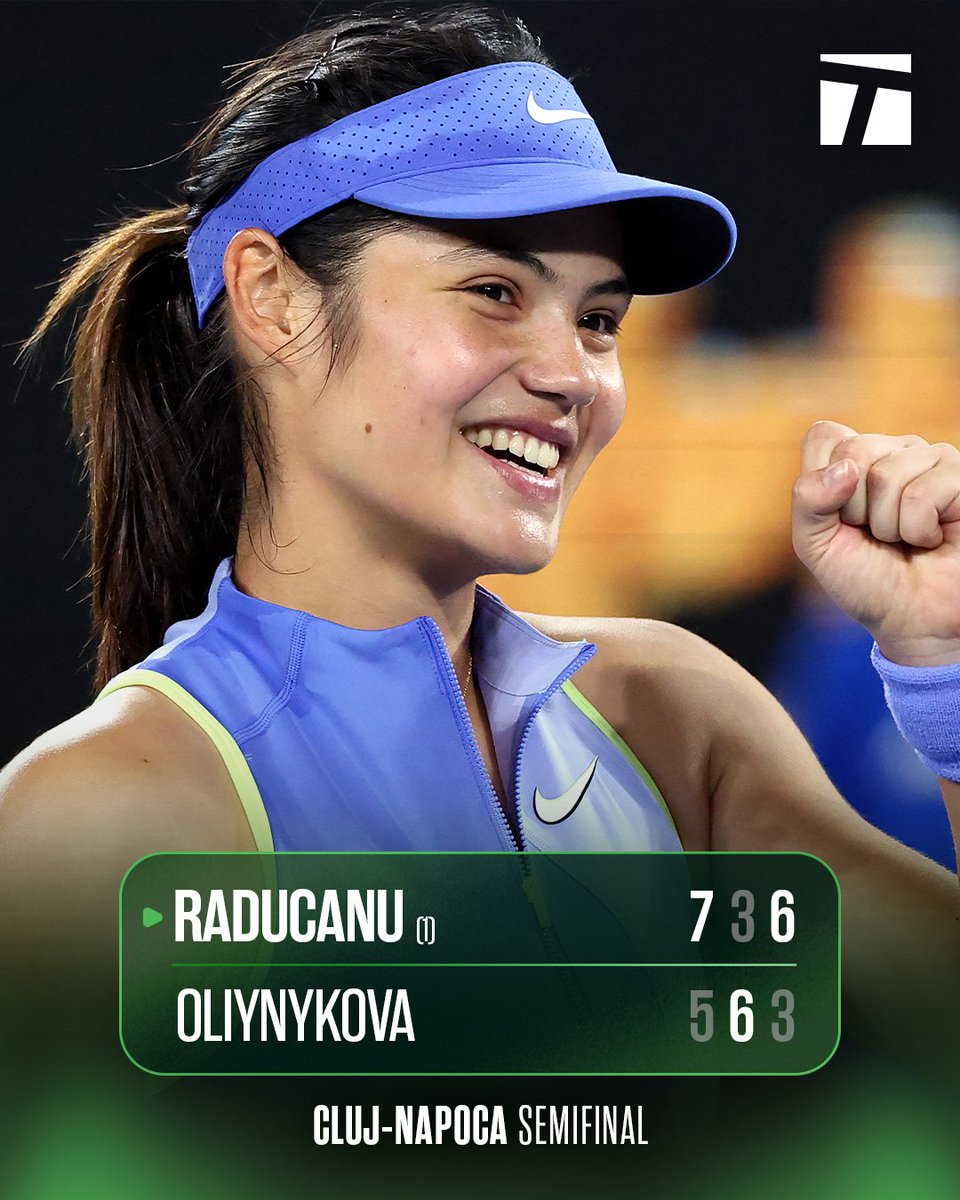 Bravo <a href="/EmmaRaducanu/">Emma Raducanu</a> 👏 🥹 

Raducanu is through to her first final since the 2021 US Open 🦾 

#TO2026