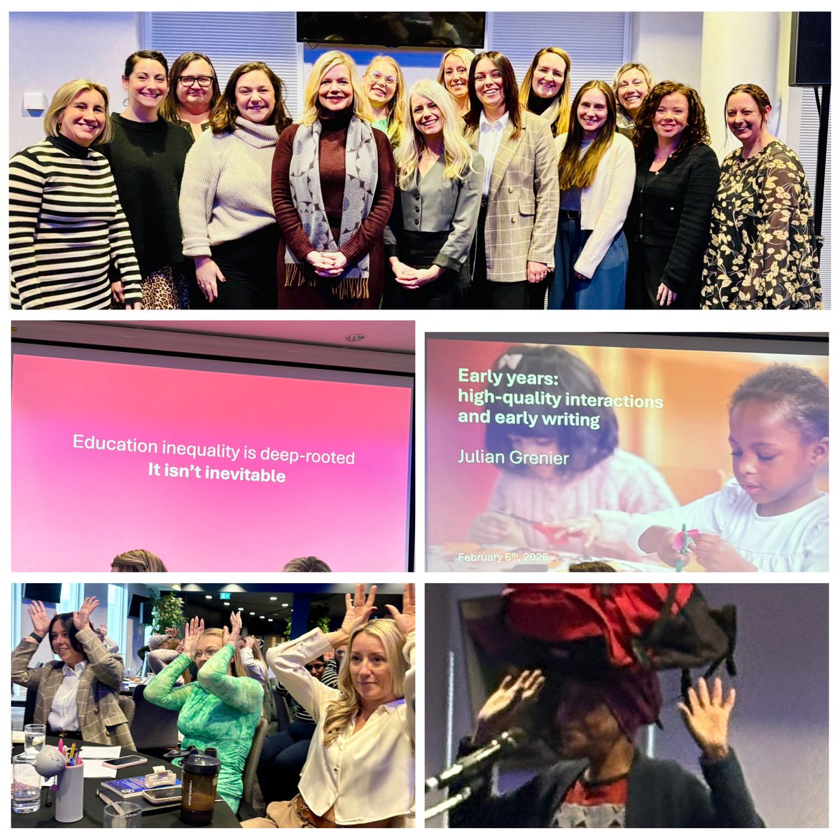 JCEnglishHub's tweet image. Inspiring day with our Literacy Specialist team at the #EnglishHub Conference in Bristol 📚✨ Fantastic speakers, rich learning and powerful reflections to take back to our schools. Proud to be part of such a strong national network committed to improving literacy for all.