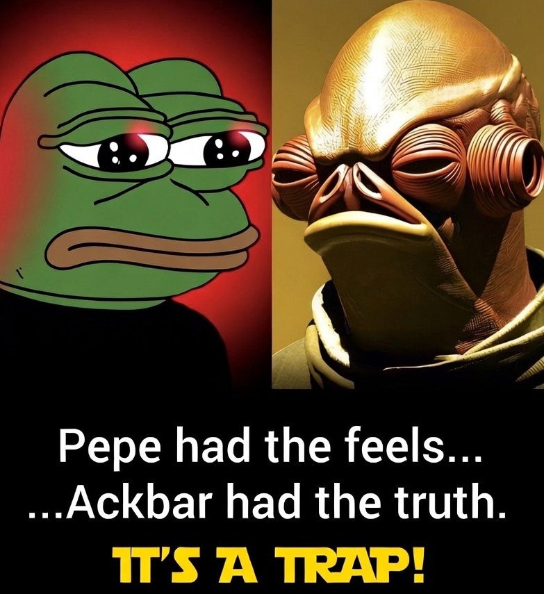 RealTrapCoin's tweet image. It's Trap! 

The timeless Legendary since 1983...to 2026 to be continued.

I am before you and after you.
I had the truth we needed. I had precision we need it. 

Truth+precision= 2026 is ours. 🔒 

Admiral Ackbar. 
#StarWars #itstrap