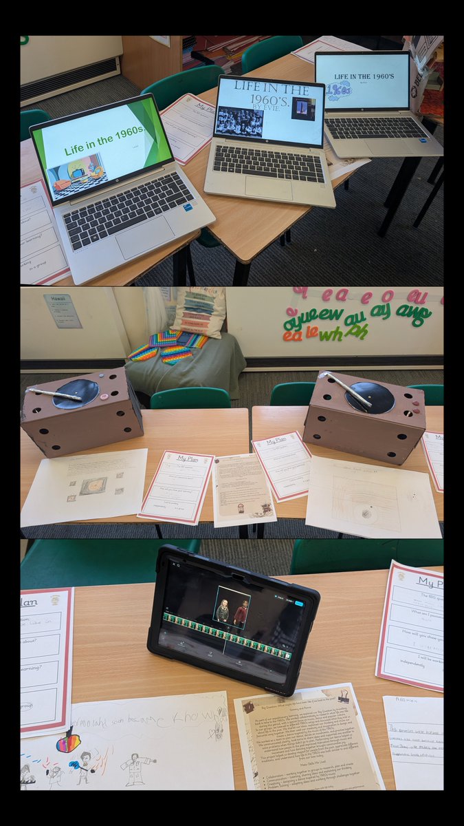 MrsFelgateP4_3's tweet photo. A massive thank you to our wonderful families for attending our Learning Showcase. Our P4/3s loved exploring life in the 1960s and created homes, cafés, TVs, record players, fashion, phones, PowerPoints and cars. So proud of their creativity!  🌟📺🎶👗🚗 https://t.co/rBITd23P6I