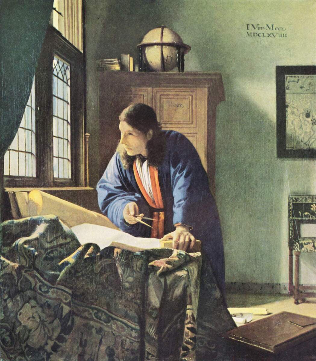 The Geographer #artbots #vermeer