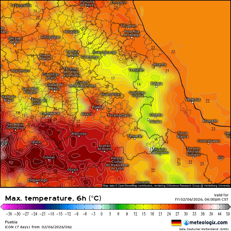 Meteorología Puebla tweet media