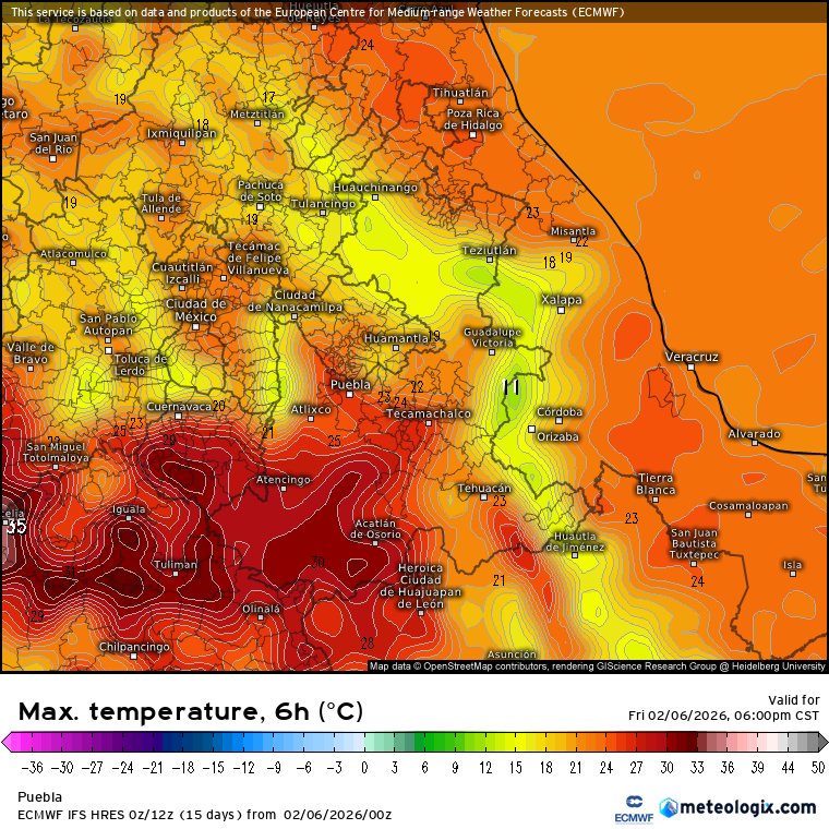 Meteorología Puebla tweet media