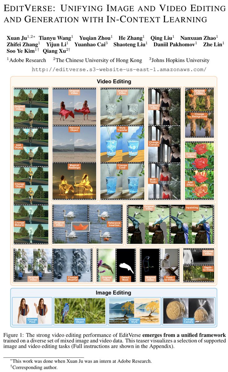 Excited to share our paper EditedVerse is accepted as oral to ICLR 2026! Many thanks to our amazing coauthors!! 

Paper Link: arxiv.org/pdf/2509.20360
Project Page: …se.s3-website-us-east-1.amazonaws.com