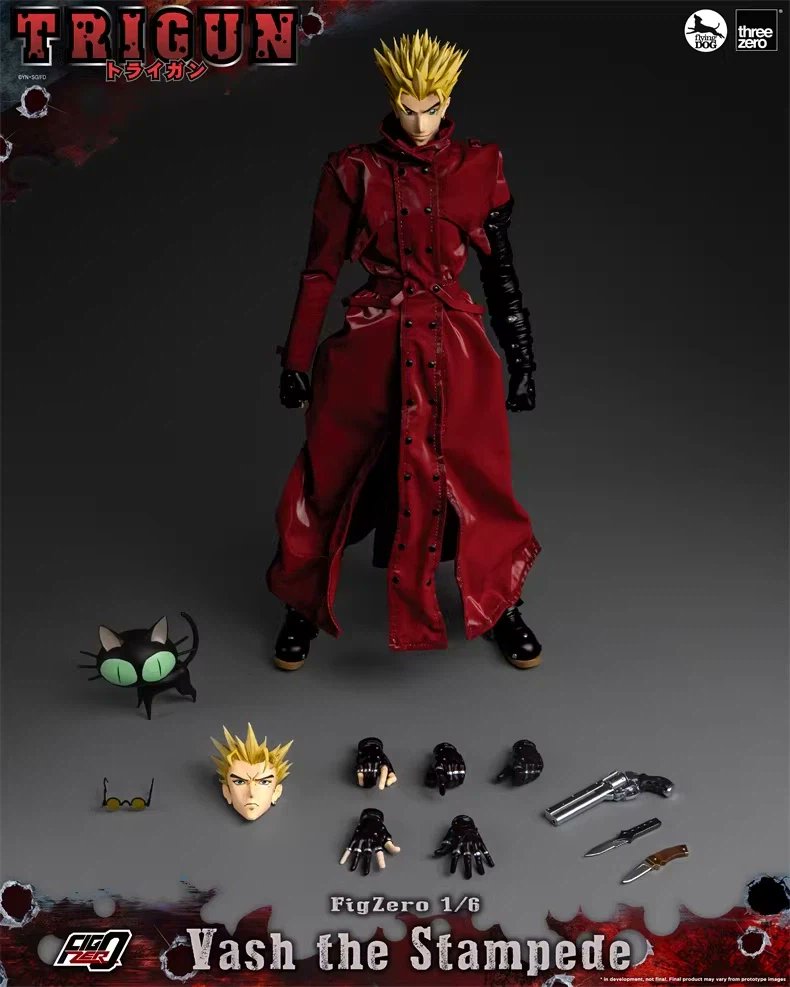 Threezero #FigZero Trigun Vash The Stampede 1/6 figure preorders