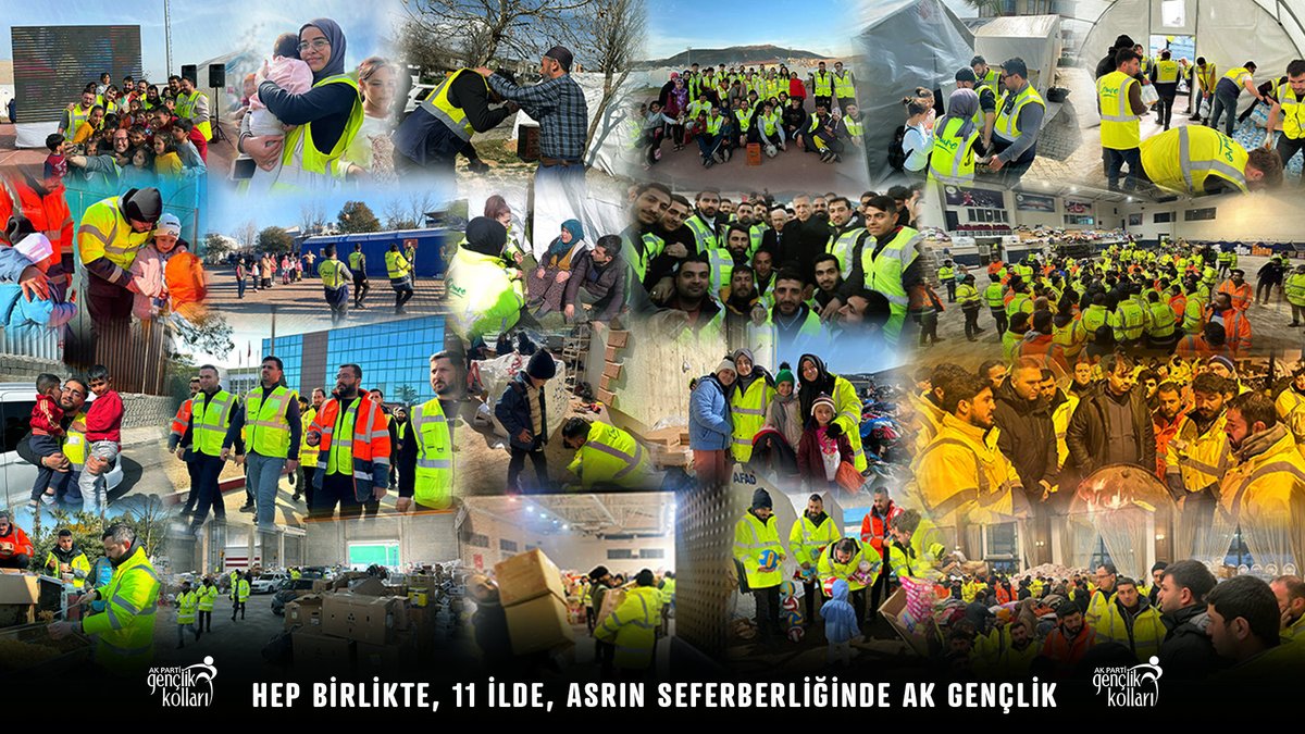 “Hep Birlikte, 11 İlde, Asrın Seferberliğinde AK Gençlik” 💪🏻

6 Şubat depremlerinin, o acı günün üzerinden 3 yıl geçti…

Bizler AK Gençler olarak, depremin ilk anından itibaren deprem bölgesindeydik.

Deprem bölgelerimizin nasıl ayağa kalktığına da hep birlikte şahit olduk…
