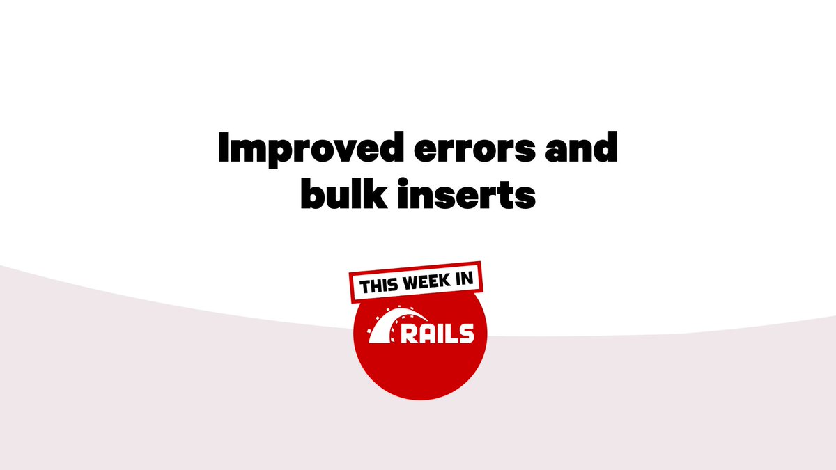 Ruby on Rails tweet media